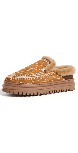 Laidback London Laidback London Jun 4.0 Slippers Deer Pony Natural