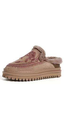 Laidback London Laidback London Jun 4.0 Slippers Rose Otter Suede Rosso