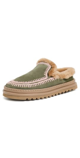 Laidback London Laidback London Jun 4.2 Slippers Moss Suede Baby Pink