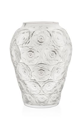 Lalique Lalique Anemones Crystal Vase Clear