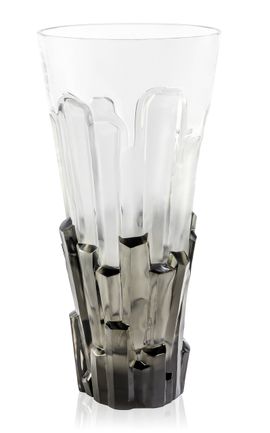 Lalique Lalique Basalte Crystal Vase Multi
