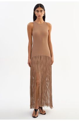 LAMARQUE LAMARQUE Adelita | Shimmery Rib Knit Maxi Dress