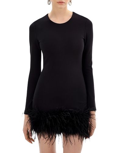 Lamarque Lamarque Bahira Feather Hem Dress