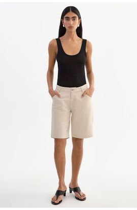 LAMARQUE LAMARQUE Barry | Linen Twill Bermuda Shorts