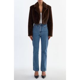 LAMARQUE LAMARQUE CARLIE | Faux Fur Cropped Blazer