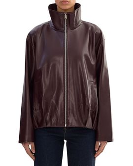 Lamarque Lamarque Denita Faux Leather Oversized Bomber Jacket