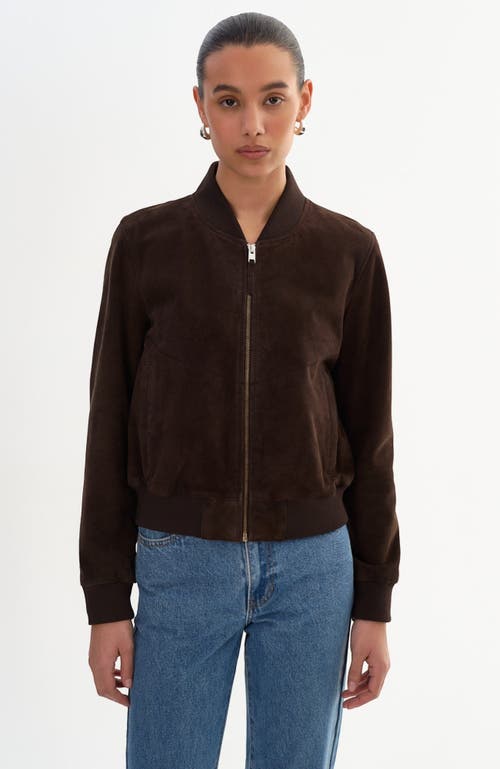LAMARQUE LAMARQUE KEATON | Suede Bomber Jacket