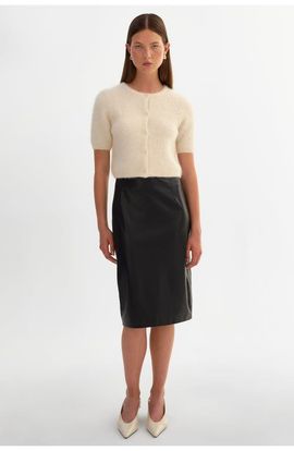 LAMARQUE LAMARQUE LUCIANA | Faux Leather Pencil Skirt