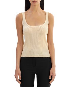 Lamarque Lamarque Metallic Rib Knit Tank