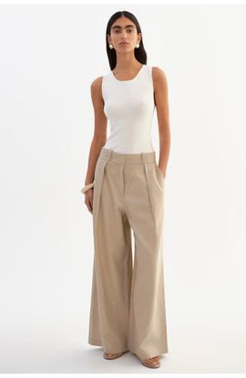 LAMARQUE LAMARQUE Miriam | Linen Wide Leg Pants