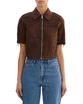 Lamarque Lamarque Sevana Reversible Suede Leather Jacket
