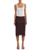 Lamarque Lamarque Sonja Lace Trim Faux Leather Skirt - 2