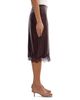 Lamarque Lamarque Sonja Lace Trim Faux Leather Skirt - 4