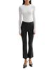 Lamarque Lamarque Stretch Leather Crop Flare Pants - 2