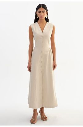 LAMARQUE LAMARQUE Tamika | Linen Twill Dress