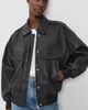 LAMARQUE LAMARQUE Trevanna Leather Bomber Jacket Black - 2