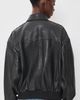 LAMARQUE LAMARQUE Trevanna Leather Bomber Jacket Black - 3