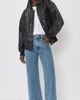 LAMARQUE LAMARQUE Trevanna Leather Bomber Jacket Black - 5