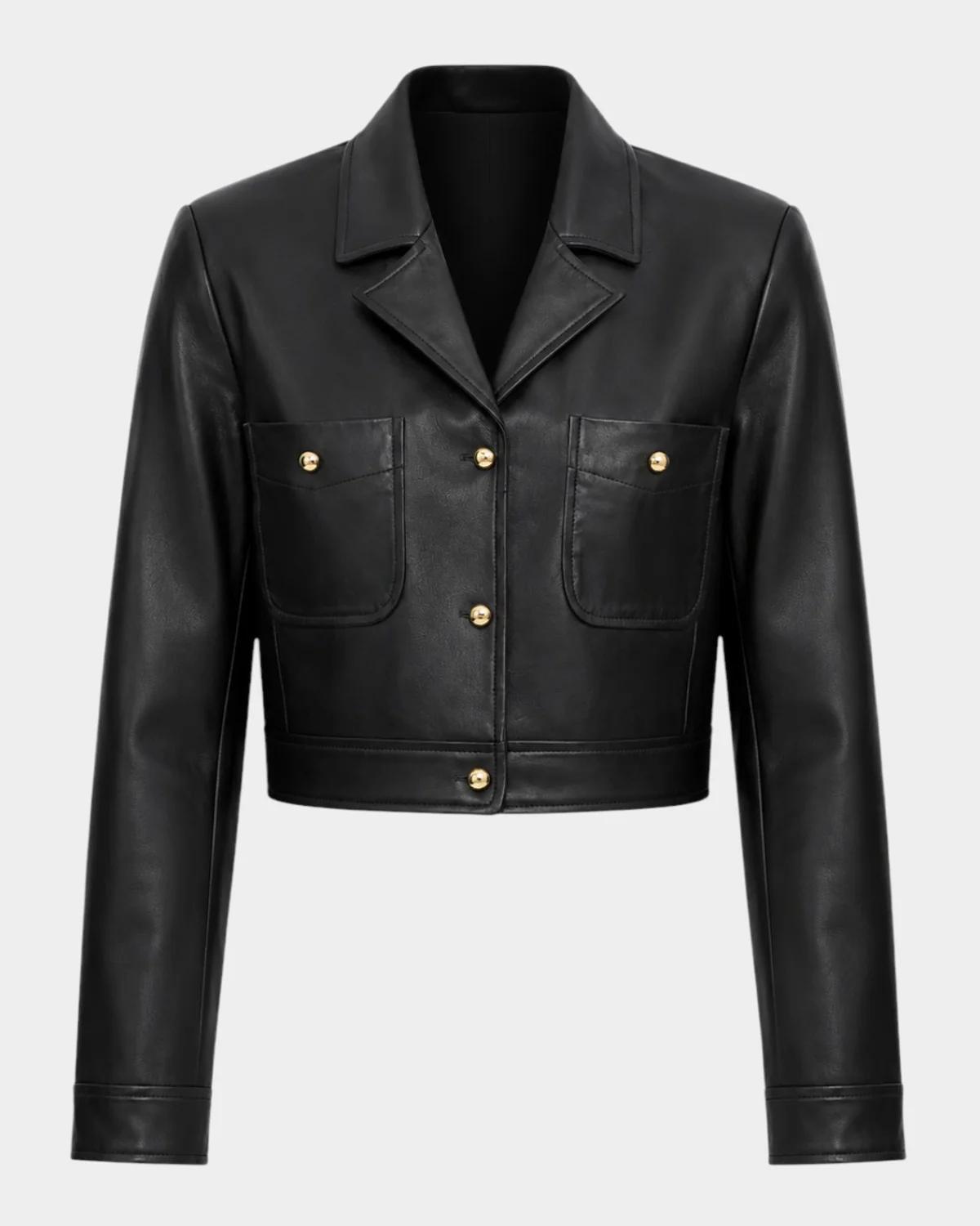 LaMarque Lorena Leather Crop Jacket