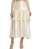 Lamarque Women's Chalina Ruffled Satin Midi-Skirt - 3
