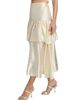 Lamarque Women's Chalina Ruffled Satin Midi-Skirt - 4