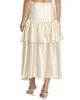 Lamarque Women's Chalina Ruffled Satin Midi-Skirt - 5
