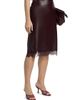 Lamarque Women's Sonja Faux Leather Lace-Trimmed Midi-Skirt - 4