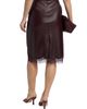 Lamarque Women's Sonja Faux Leather Lace-Trimmed Midi-Skirt - 5