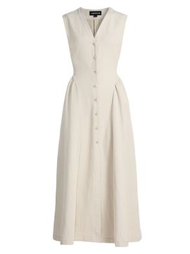 Lamarque Women's Tamika Cotton-Linen A-Line Maxi Dress