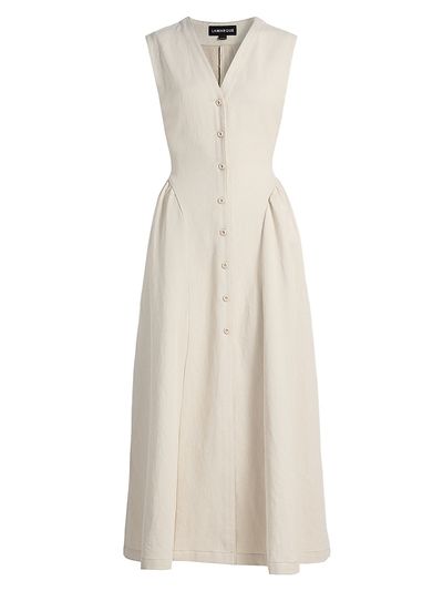 Lamarque Women's Tamika Cotton-Linen A-Line Maxi Dress