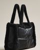 Lamarque Zoey Sherpa Fleece Faux Leather Tote - 1