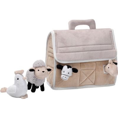 Lambs & Ivy Lambs & Ivy Baby Farm Plush Barn with 4 Stuffed Animals Toy
