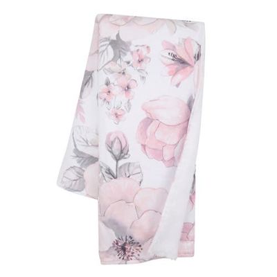 Lambs & Ivy Lambs & Ivy Botanical Baby Watercolor Floral Fleece Baby Blanket