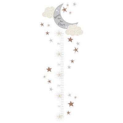 Lambs & Ivy Lambs & Ivy Celestial Moon & Stars Toddler/Kids Growth Chart Wall Decal/Sticker