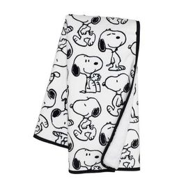 Lambs & Ivy Lambs & Ivy Classic Snoopy Minky and Faux Shearling Baby Blanket