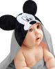 Lambs & Ivy Lambs & Ivy Disney Baby Mickey Mouse Cotton Hooded Baby Bath Towel - 1
