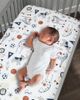 Lambs & Ivy Lambs & Ivy Hall of Fame Animals/Sports 100% Cotton Fitted Baby Crib Sheet - 2