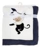 Lambs & Ivy Lambs & Ivy Jungle Party Monkey Soft Fleece Baby Blanket - 4