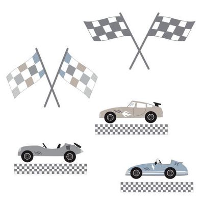 Lambs & Ivy Lambs & Ivy Little Racer Car/Transportation Wall Decals/Stickers