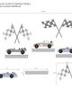 Lambs & Ivy Lambs & Ivy Little Racer Car/Transportation Wall Decals/Stickers - 2