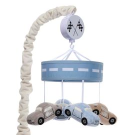 Lambs & Ivy Lambs & Ivy Little Racer Musical Car/Transportation Baby Crib Mobile Soother Toy