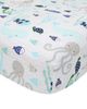 Lambs & Ivy Lambs & Ivy Oceania 100% Cotton Whale with Octopus and Fish Nautical Ocean Theme Fitted Crib Sheet - 1