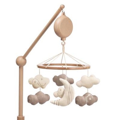 Lambs & Ivy Lambs & Ivy Organic Celestial Wood Baby Crib Mobile Soother Toy/Decor