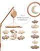 Lambs & Ivy Lambs & Ivy Organic Celestial Wood Baby Crib Mobile Soother Toy/Decor - 3