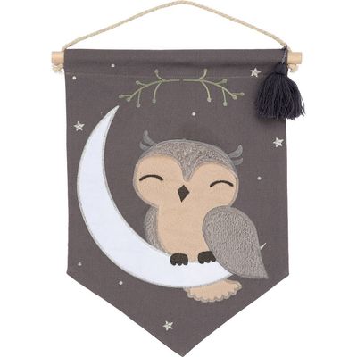 Lambs & Ivy Lambs & Ivy Owl Canvas Banner Nursery Wall Art / Wall Hanging