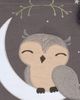 Lambs & Ivy Lambs & Ivy Owl Canvas Banner Nursery Wall Art / Wall Hanging - 2