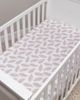 Lambs & Ivy Lambs & Ivy Signature Leaves Print Organic Cotton Fitted Crib Sheet - 3