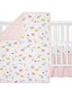 Lambs & Ivy Lambs & Ivy Snuggle Jungle Pastel Safari Cotton Jersey 3-Piece Crib Bedding Set - 1