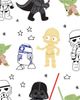 Lambs & Ivy Lambs & Ivy Star Wars Classic Fitted Crib/Toddler Sheet - Yoda/Darth Vader - 5