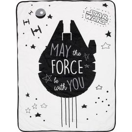 Lambs & Ivy Lambs & Ivy Star Wars Millennium Falcon Soft Faux Shearling Baby Blanket